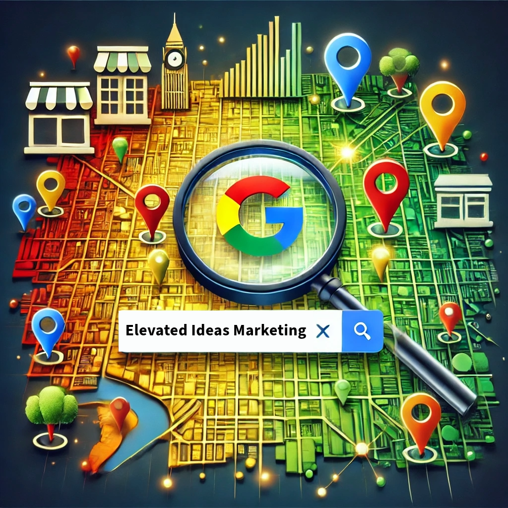 Local SEO heatmap before adding custom services