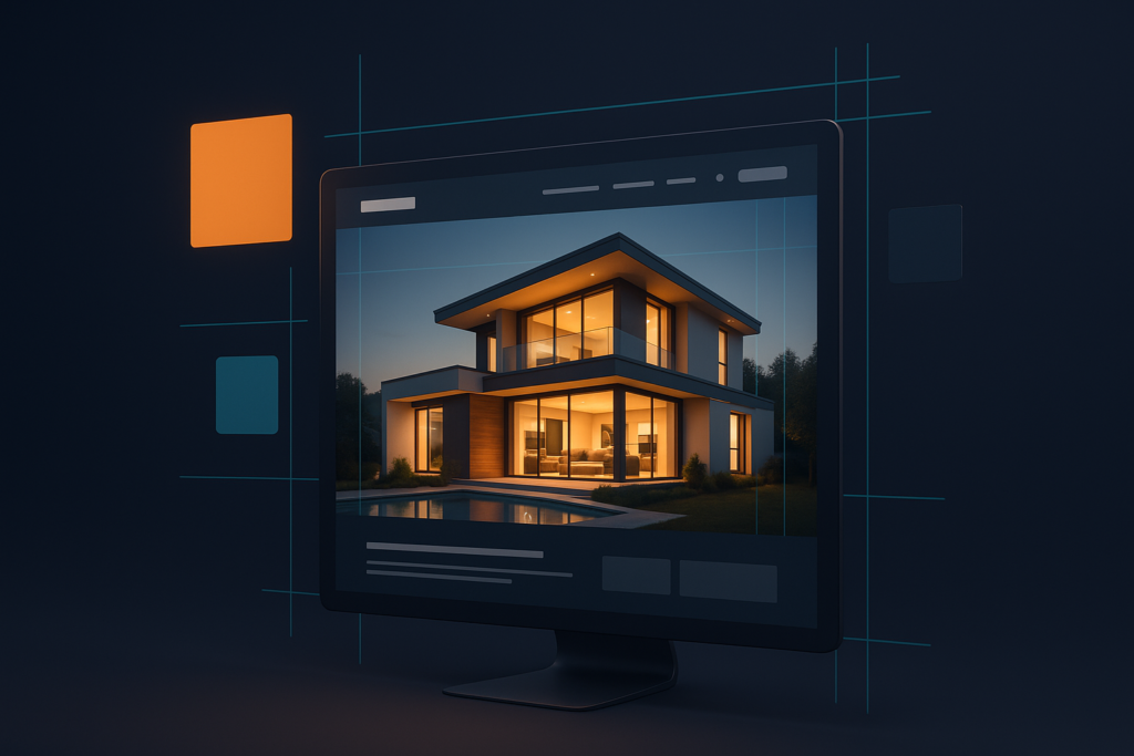 A beautifully designed modern real estate website