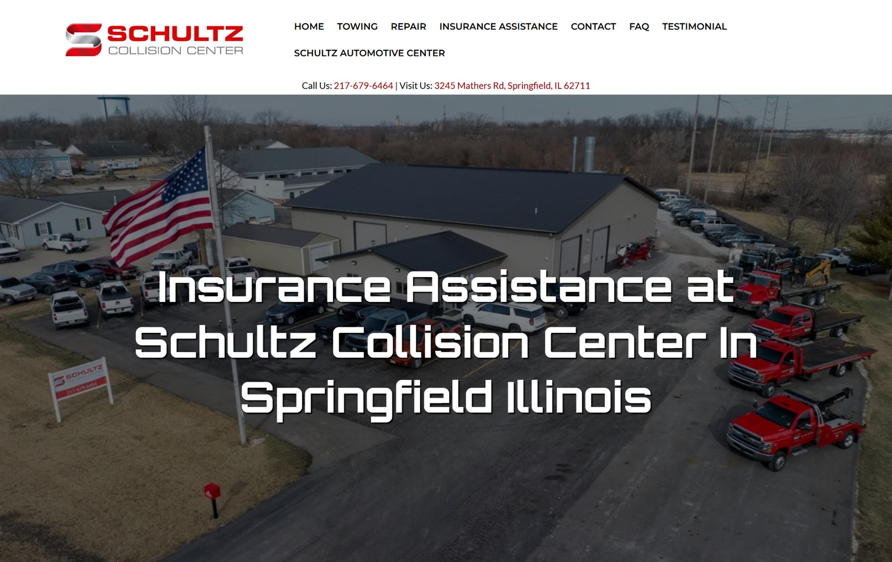 Schultz Collision Center website case study by Elevated Ideas