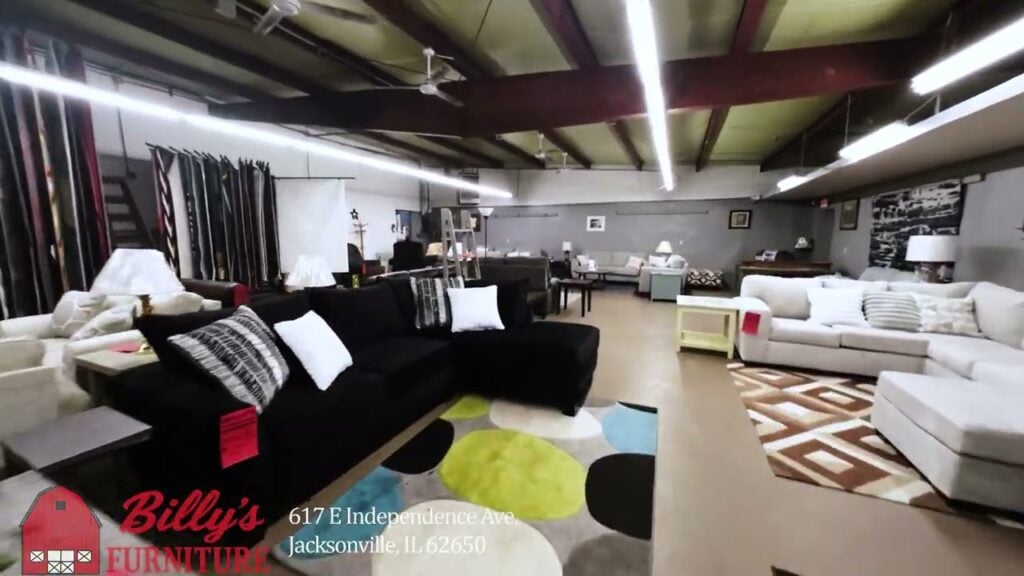 FPV drone tour through Billy's Furniture showroom in Jacksonville, IL (free giveaway winner)