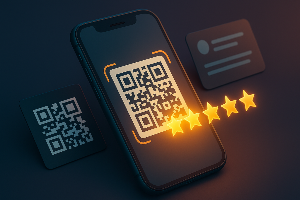 Creating a Google review QR code customers can scan to leave a review
