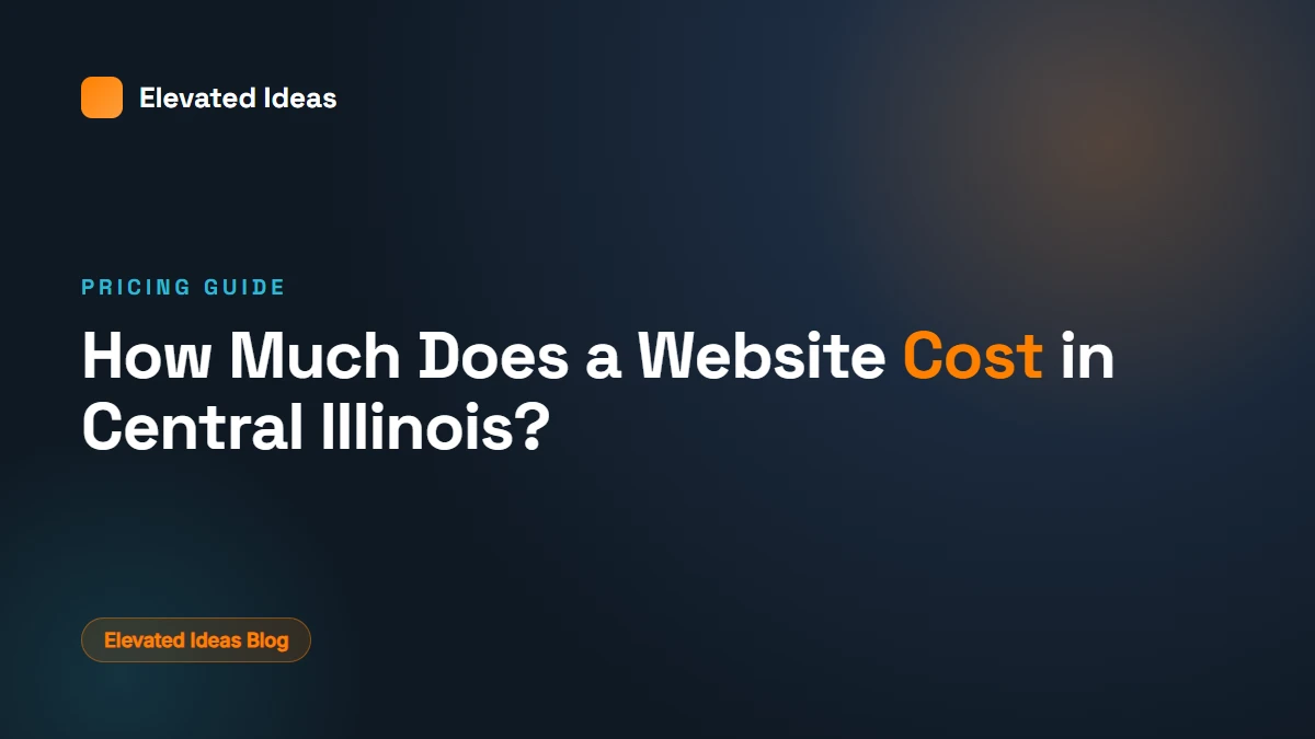 How much does a website cost in Central Illinois