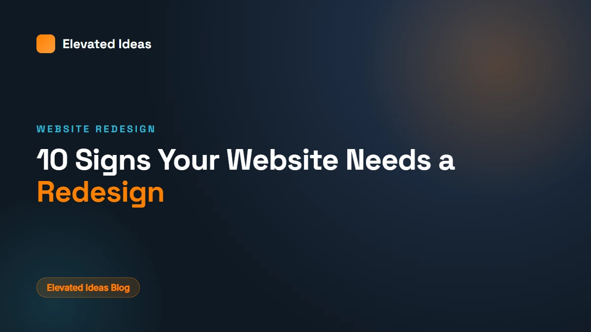 Signs your small business website needs a redesign