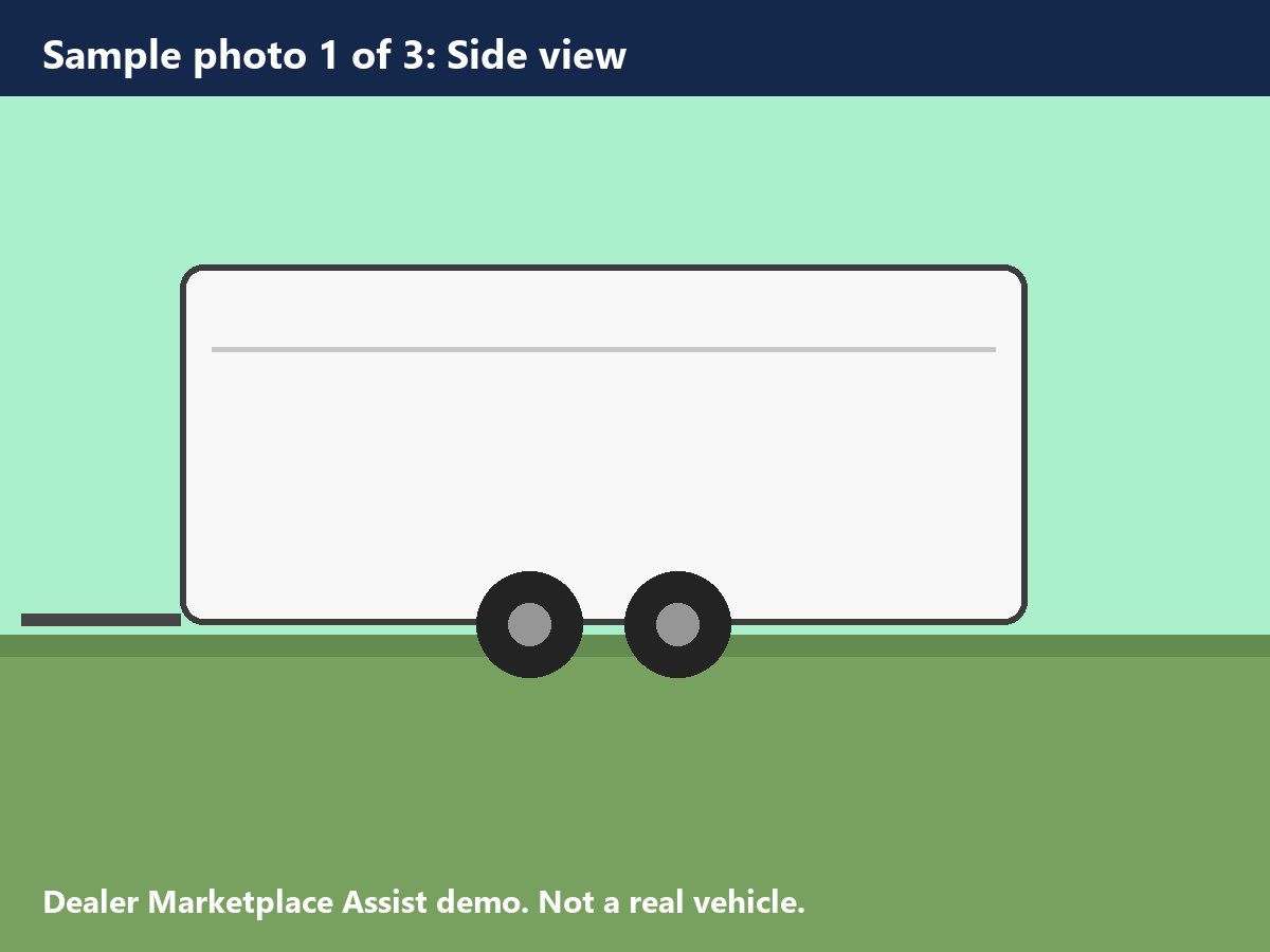 Sample trailer, side view